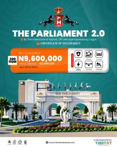 The Parliament 2.0 - Affordable Plots of Land for Sale Along Lekki-Epe Expressway Lagos. Land banking real estate investment opportunity in Lagos 