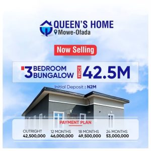 Queen's Homes 3 Bedroom Bungalow Apartment for sale