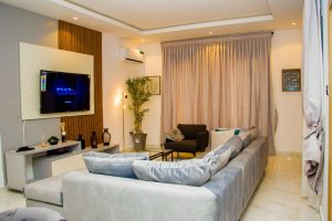 Modern sitting room at The Alverton Estate 2 Lagos