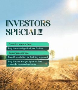 Adéséwa Estate Moniya Ibadan Lands for Sale - Bonuses attached when you go big on this investment opportunity