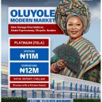 profitable commercial investment in Ibadan - Platinum shops with private toilets at Oluyole Modern market Ibadan available for sale