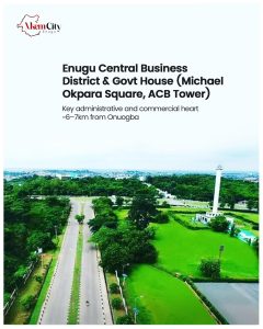 Business district of Enugu near Nkem City