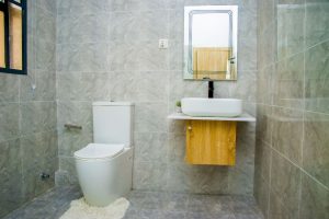 Modern bathroom and toilet at The Alverton Estate 2 Lagos