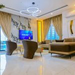 Fully furnished living room at Avana Phase 2: Homes for Sale in Lekki