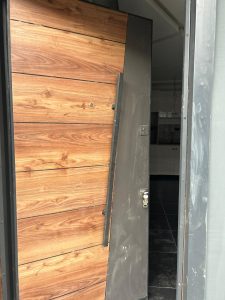 Strong security focused doors at Amazing Grace Court 3 estate 