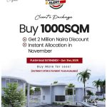 Buy 1000SQM at Ibile estate Imota Ikorodu and get 2 millon naira discount