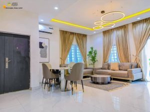 Furnished dinning area at Avana Phase 2 Estate Lekki Lagos : Houses for sale in Lekki Lagos