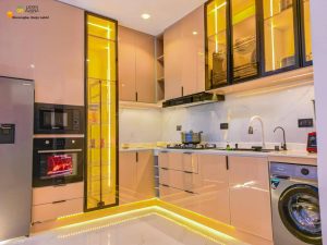 Tastefully Designed and furnished kitchen at Avana Phase 2 Estate Lekki Lagos