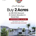 Buy 2 Acre of land at Ibile Ikorodu and get 50% discount