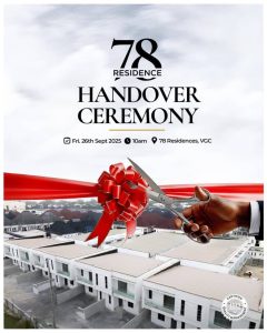 78 Resistance 4 bedroom semi-detached duplexes available for sale in VGC Lekki Lagos. Officially launched 