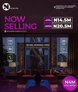 Noblesville Estate Lagos-Ibadan Expressway - Studio Apartments and 1 Bedroom Apartments for Sale