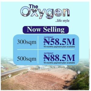 Price Details for Oxygen Estate Lagos - Affordable 300 & 500 SQM Plots of Land for Sale in Lagos 