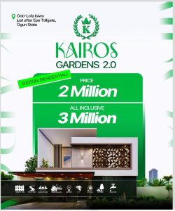 Kairos Gardens 2 New Price - Affordable Plots of Land for Sale in Ogun