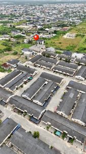 Aerial view of LandGate Homes 