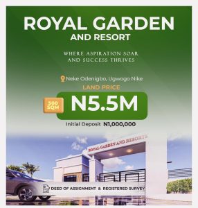 Cheap Land for Sale in Enugu - Royal Garden & Resort Enugu