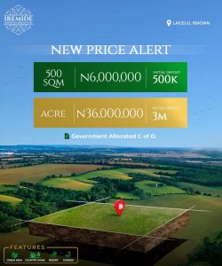 Iremide Resort & Canopy Estate - Affordable land for sale in Ibadan