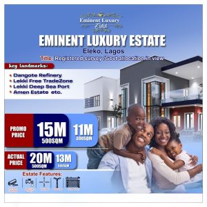 Eminent Luxury Estate - affordable land for sale in Eleko Lagos