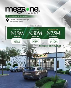 MegaOne Lagos Land for Sale Along Lekki-Epe Expressway