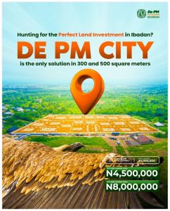 DE PM City Estate Badeku Ibadan - Affordable 300 and 500 SQM Plots of Land for Sale in Badeku, Ibadan