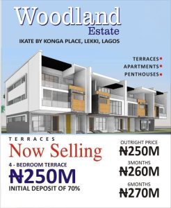 4 Bedroom House for sale at Woodland Estate Ikate Lekki