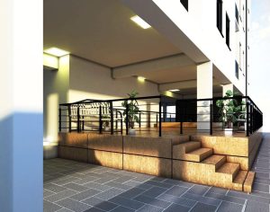 Entrance of Wakefield Apartments 