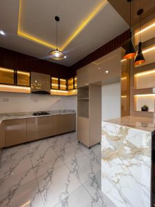 The Emerald Ogombo Lagos - Fully furnished kitchen - Luxury and Affordable fully detached 3 Bedroom Bungalows for Sale in Lagos 