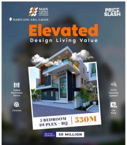 5 Bedroom Duplexe + BQ Available for Sale at Main Castle Duplexes Maryland Ikeja Lagos