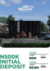 Olumo County Estate New Price - Affordable and Cheap Plots of Land for Sale in Ogun State 