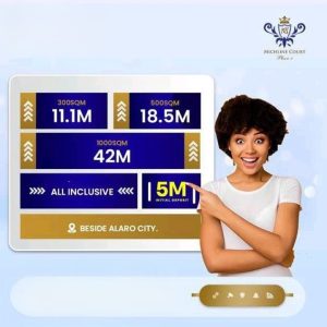 Michline Court Phase 1 investment - Affordable and Cheap Plots of Land for Sale beside Alaro City Lagos 