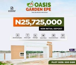 Oasis Garden Epe - Affordable serviced plots of land for sale in Epe Lagos 