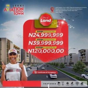 Lekki Aviation Town - cheap plots of land for sale in Lagos with quick appreciation/ROI