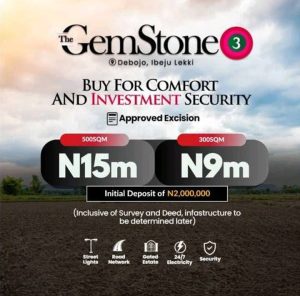 Gemstone 3 - Affordable and Cheap Serviced Plots of Land for Sale in Debojo Ibeju Lekki Lagos 