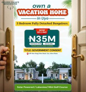 Golden Palace Residences Uyo 3 Bedroom Bungalows for sale