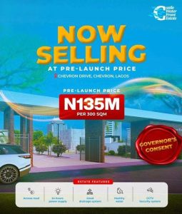 Castle Waterfront Estate Chevron - Serviced plots of land for sale in Lagos 